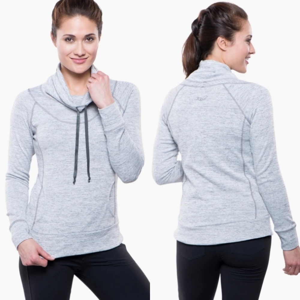 Kuhl | Lea Gray Cowl Neck Pullover